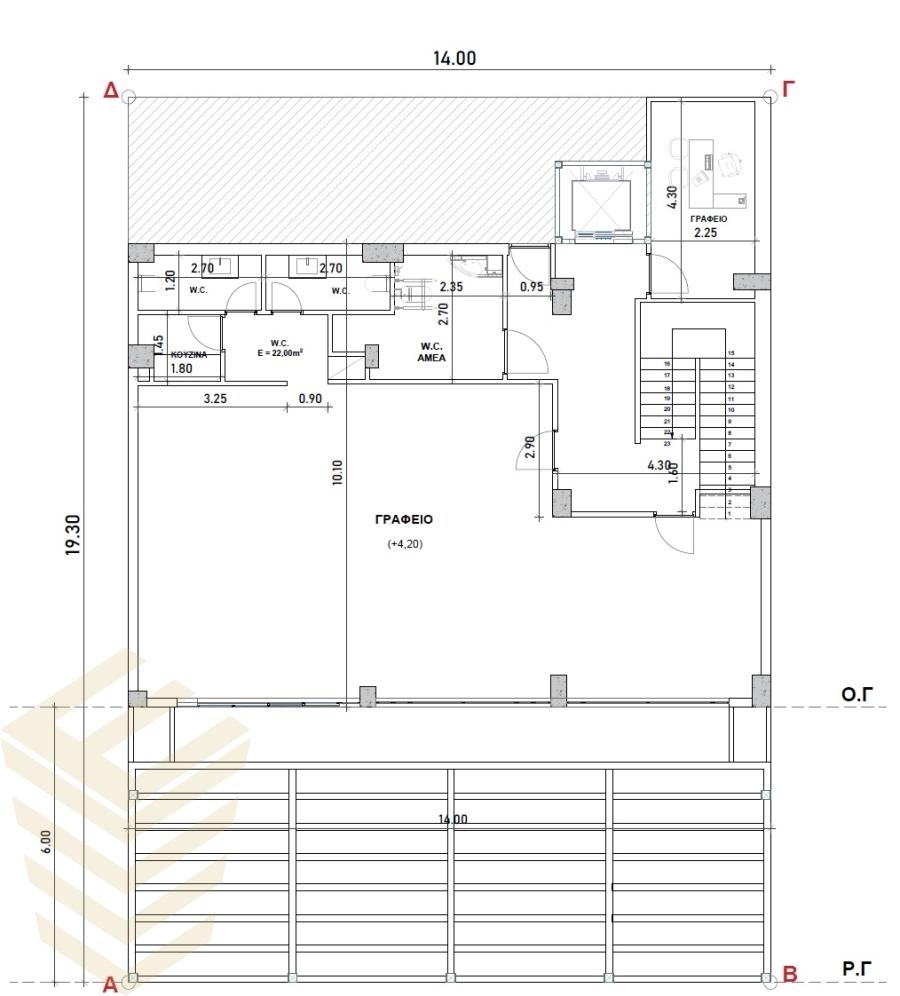 (zur Vermietung) Gewerbeimmobilien Geschäftsstelle/Büro || Athens South/Glyfada - 90 m², 1.100€ 